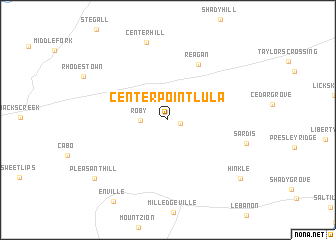 map of Center Point Lula