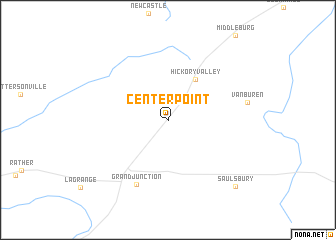 map of Center Point