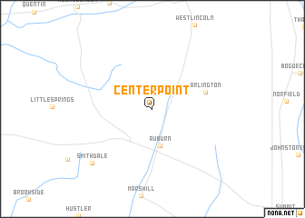 map of Center Point