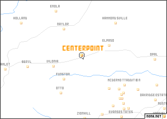 map of Center Point