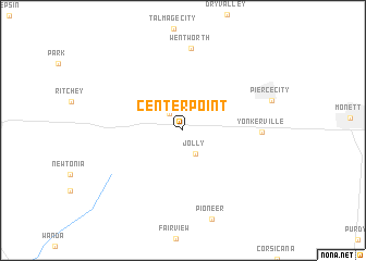 map of Center Point