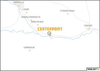 map of Center Point