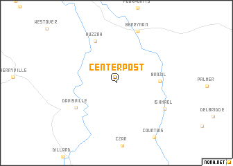 map of Center Post