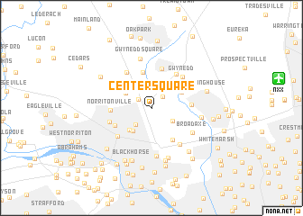 map of Center Square