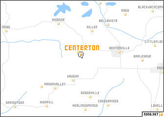 map of Centerton