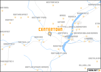 map of Centertown