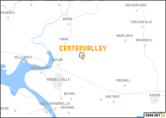 map of Center Valley