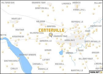 map of Centerville