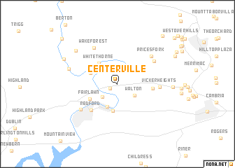 map of Centerville