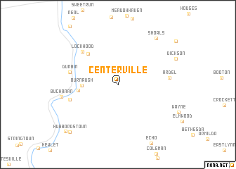 map of Centerville