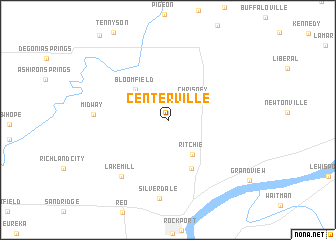 map of Centerville