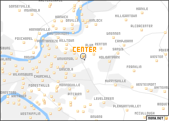 map of Center