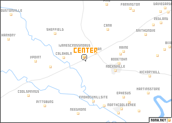 map of Center