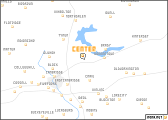 map of Center