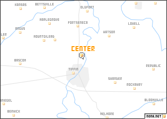 map of Center