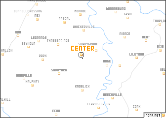 map of Center