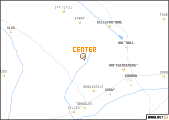 map of Center