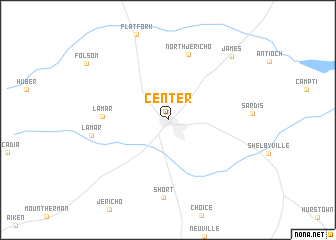 map of Center
