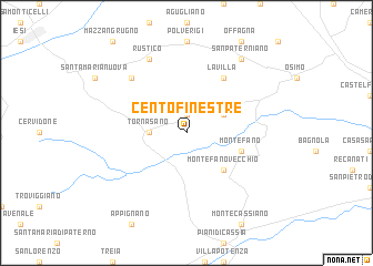 map of Centofinestre