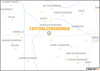 map of Central Crossroads