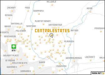 map of Central Estates