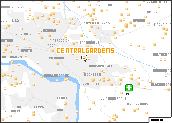 map of Central Gardens