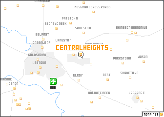 map of Central Heights