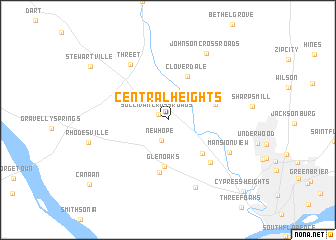 map of Central Heights