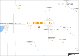 map of Central Heights