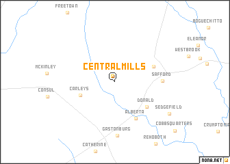 map of Central Mills