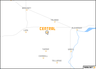 map of Central