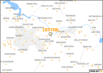 map of Central