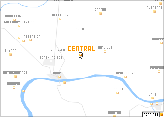 map of Central