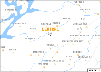 map of Central