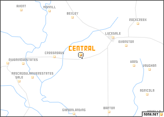 map of Central