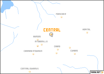 map of Central