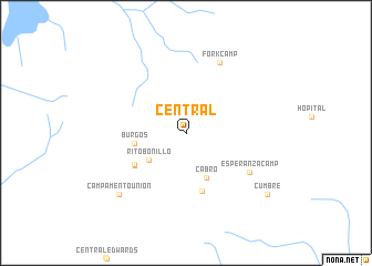 map of Central