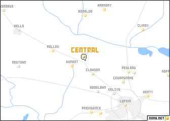 map of Central