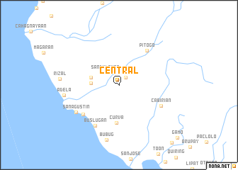 map of Central