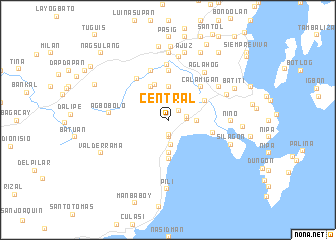 map of Central