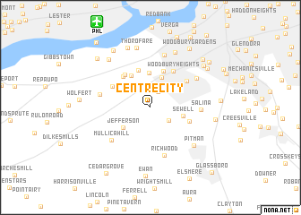 map of Centre City