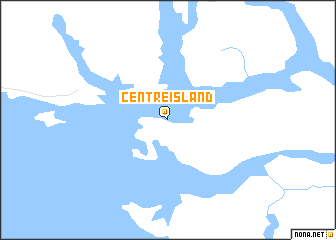 map of Centre Island