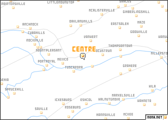 map of Centre