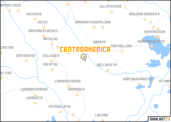 map of Centro América