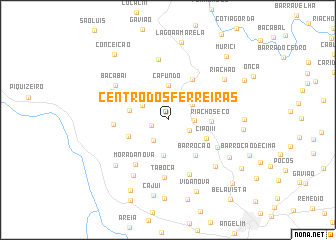 map of Centro dos Ferreiras