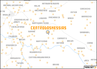map of Centro dos Messias