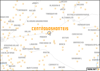 map of Centro dos Montéis