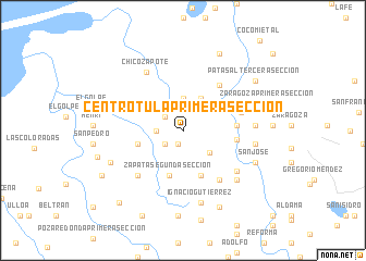 map of Centro Tula Primera Sección
