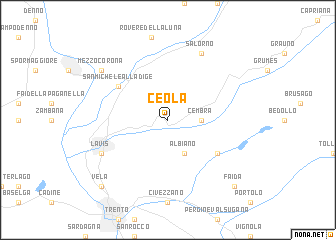 map of Ceola