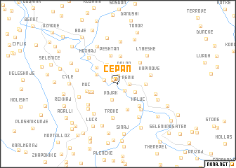 map of Çepan